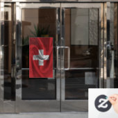 Schweizer Flagge Fensteraufkleber (Büro Tür)