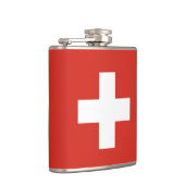 Schweizer Flagge Flachmann (Rechts)