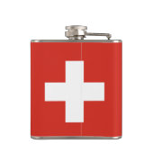 Schweizer Flagge Flachmann (Rückseite)