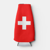 Schweizer Flagge Flaschenkühler (Vorderseite)