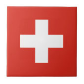 Schweizer Flagge Fliese (Vorderseite)