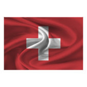 Schweizer Flagge Fotodruck (Vorne)