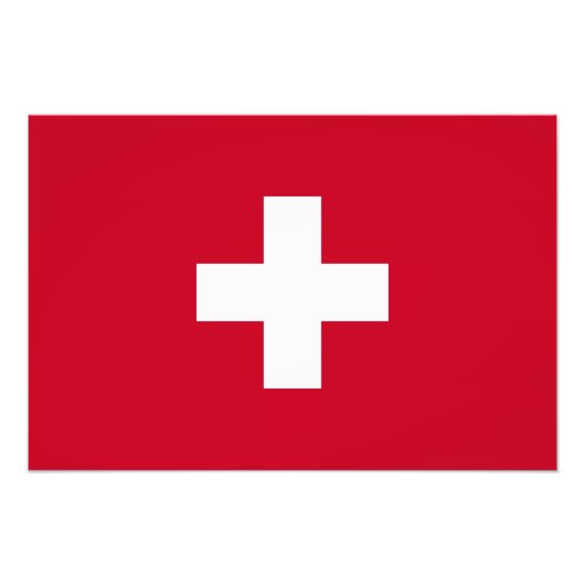 Schweizer Flagge Fotodruck (Vorne)