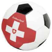 Schweizer Flagge Fußball (Dreiviertel)