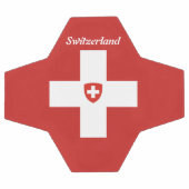 Schweizer Flagge Fußball (Flach)