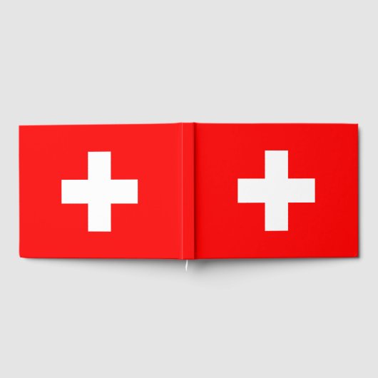 Schweizer Flagge Gästebuch (Voll)
