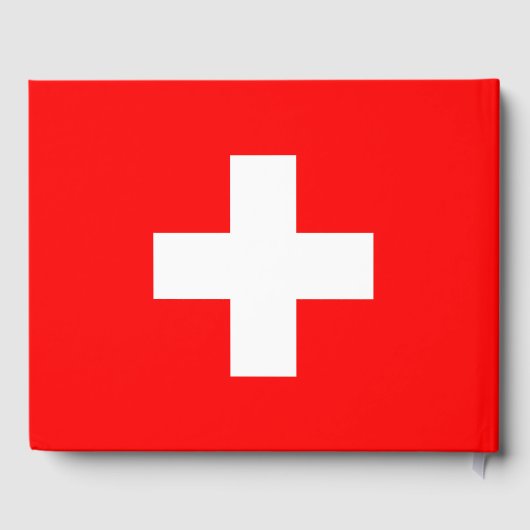 Schweizer Flagge Gästebuch (Rückseite)