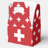 Schweizer Flagge Geschenkschachtel (Geöffnet)