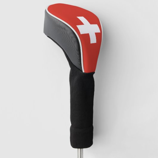 Schweizer Flagge Golf Headcover (angewinkelt)