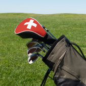 Schweizer Flagge Golf Headcover (In SItu)
