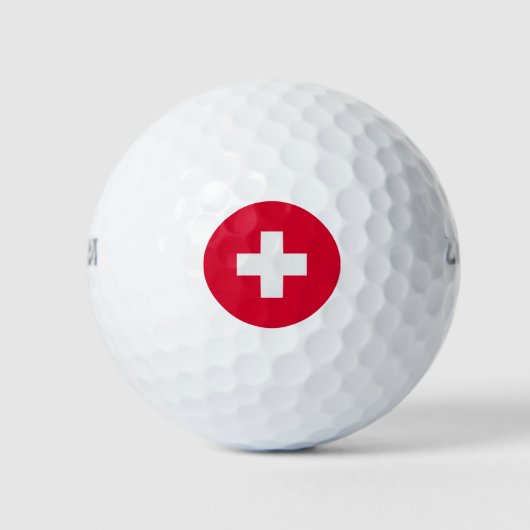 Schweizer Flagge Golfball (Vorderseite)