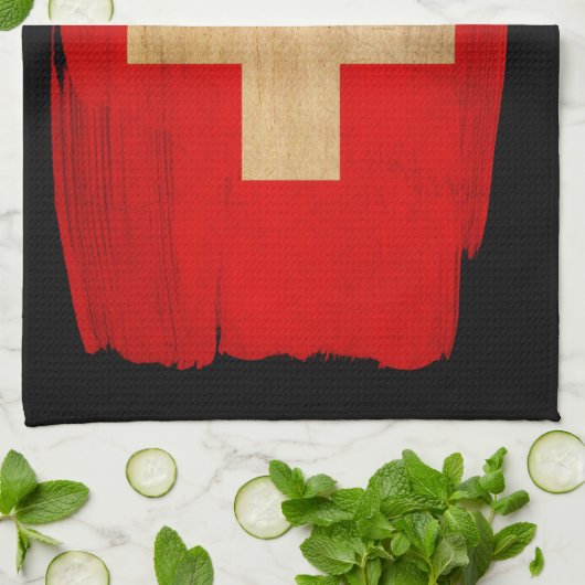 Schweizer Flagge Handtuch (Gefaltet)