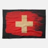 Schweizer Flagge Handtuch (Horizontal)