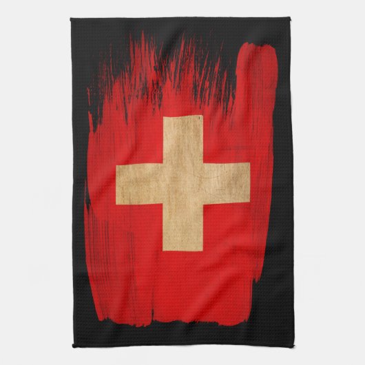 Schweizer Flagge Handtuch (Vertikal)