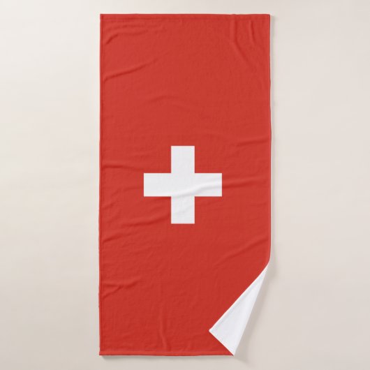 Schweizer Flagge Handtuch Badehandtuch (Badehandtuch)