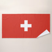 Schweizer Flagge Handtuch Badehandtuch (Badehandtuch)