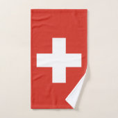 Schweizer Flagge Handtuch Badhandtuch Set (Handtuch)