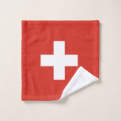 Schweizer Flagge Handtuch Badhandtuch Set (Waschlappen)