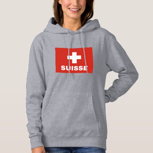 Schweizer Flagge Hoodie (Vorderseite)