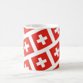 Schweizer Flagge I Liebe Schweiz Kaffeetasse (Mittel)