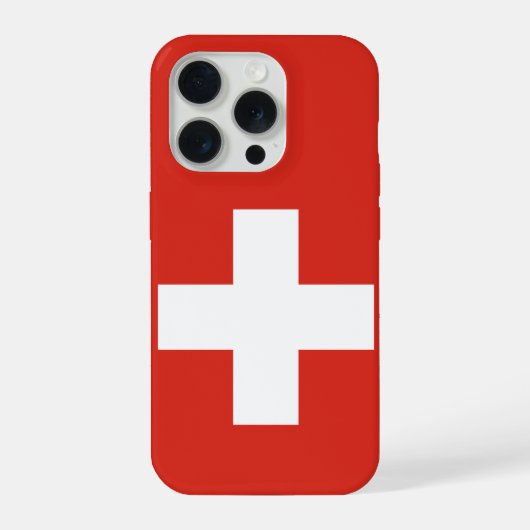 Schweizer Flagge iPhone Hülle (Rückseite)