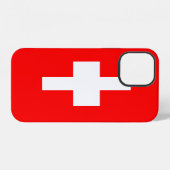 Schweizer Flagge iPhone Hülle (Rückseite (Horizontal))