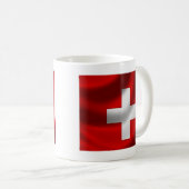 Schweizer Flagge Kaffeetasse (VorderseiteRechts)