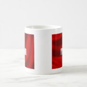 Schweizer Flagge Kaffeetasse (Mittel)