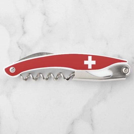 Schweizer Flagge Kellnermesser (Rückseite)