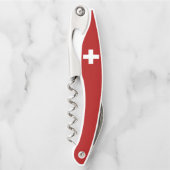 Schweizer Flagge Kellnermesser (Vorderseite)