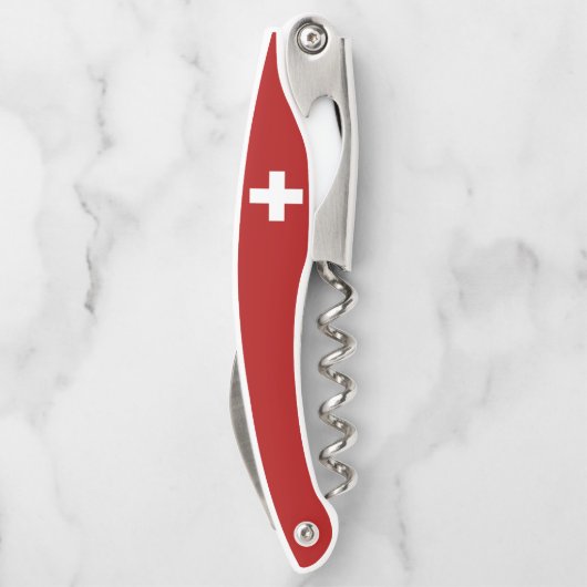 Schweizer Flagge Kellnermesser (Rückseite)