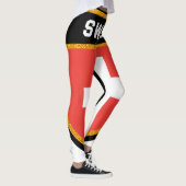 Schweizer Flagge Leggings (Rechts)