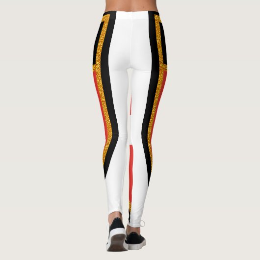 Schweizer Flagge Leggings (Rückseite)