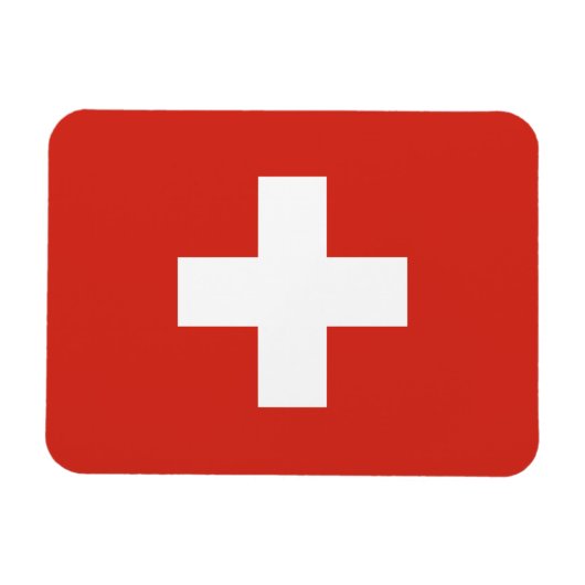 Schweizer Flagge Magnet (Horizontal)