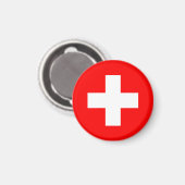 Schweizer Flagge Magnet (Vorderseite/Rückseite)