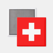 Schweizer Flagge Magnet (Vorderseite/Rückseite)