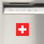 Schweizer Flagge Magnet (In Situ (Geschirrspüler))