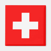 Schweizer Flagge Magnet (Vorne)
