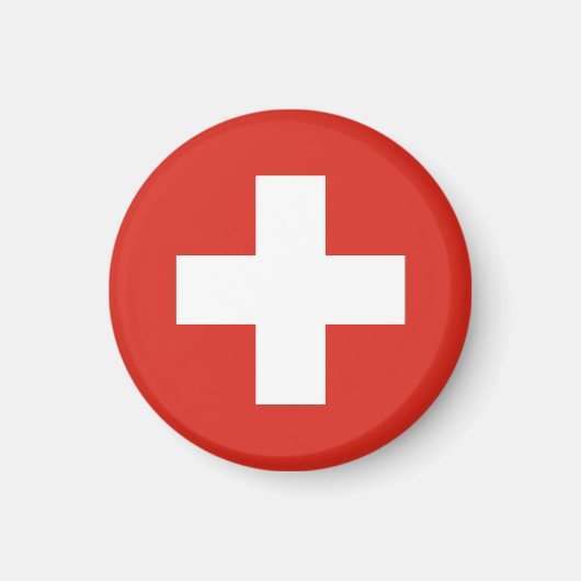 Schweizer Flagge Magnet (Vorne)