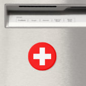 Schweizer Flagge Magnet (In Situ (Geschirrspüler))