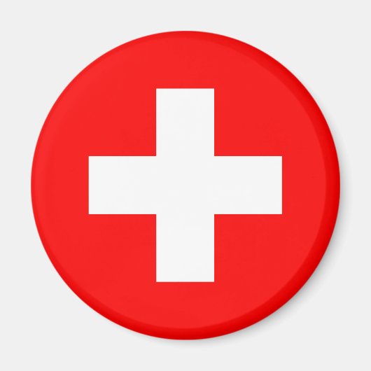 Schweizer Flagge Magnet (Vorne)