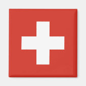 Schweizer Flagge Magnet (Vorne)