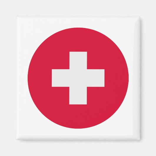 Schweizer Flagge Magnet (Vorne)