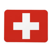 Schweizer Flagge Magnet (Horizontal)
