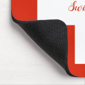 Schweizer Flagge Mousepad (Ecke)