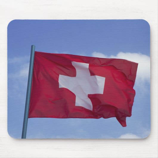 Schweizer Flagge Mousepad (Vorne)