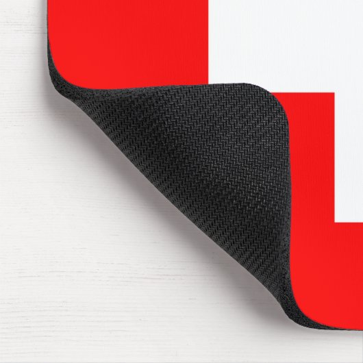 Schweizer Flagge Mousepad (Ecke)