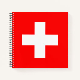 Schweizer Flagge Notizbuch