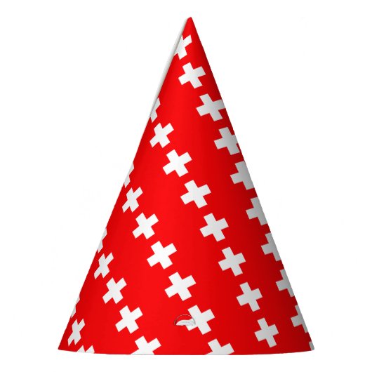 Schweizer Flagge Partyhütchen (Links)
