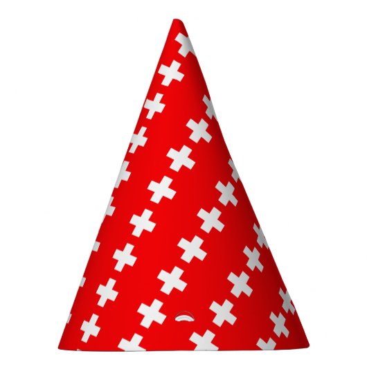 Schweizer Flagge Partyhütchen (Rechts)